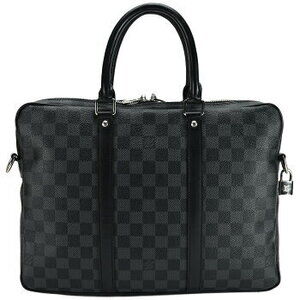 Louis Vuitton Black Graphite PDV Briefcase Voyage Porte Document Damier Business